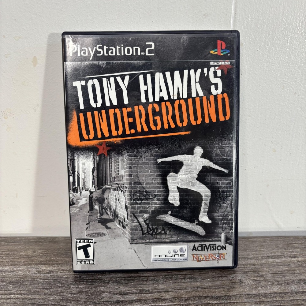 Tony Hawk's Underground Sony PlayStation 2 PS2 Skateboarding Game Activision